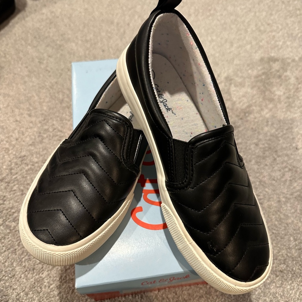 Black Slip On Sneakers-Size 2